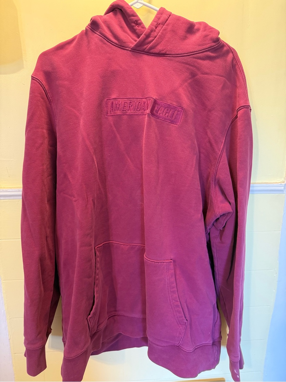 American Eagle Outfitters Oversized Hoodie in Raspberry